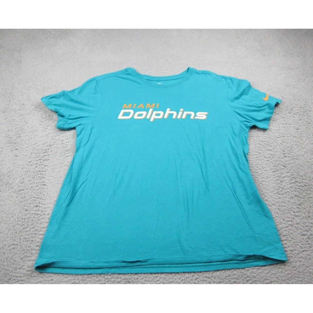 Miami Dolphins Shirt Mens XL Green NFL Football Nike Short Sleeve Graphic Tee